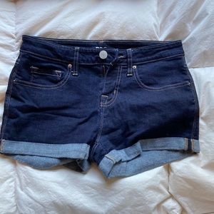 Urban Outfitters BDG Mid Rise Shortie Dark Wash Shorts